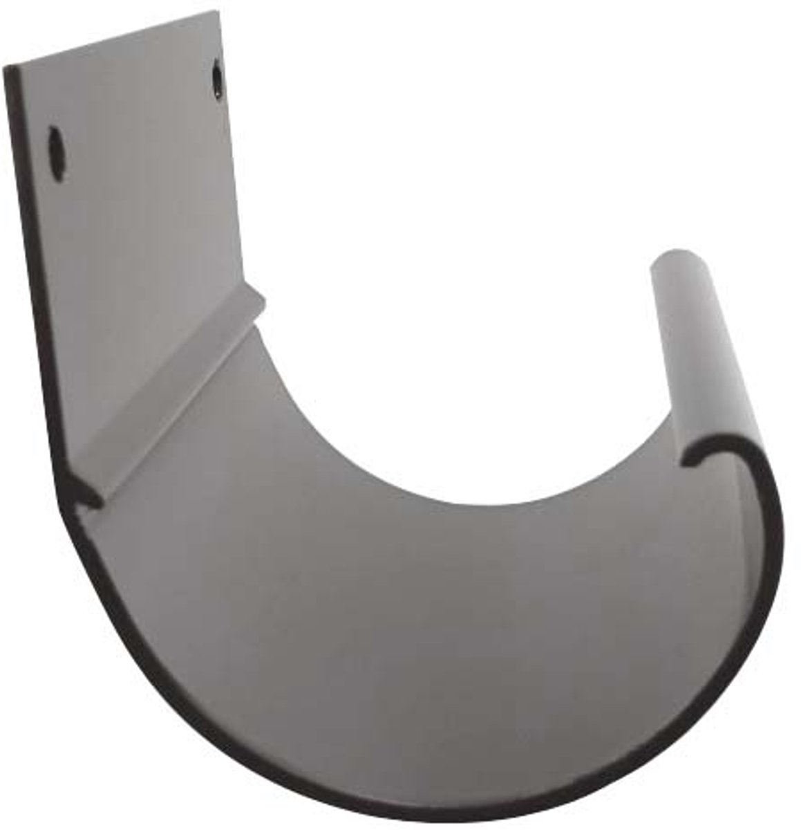 Renoplast® R50 aluminium gootverbinder | 8cm Grijs | Dakgoten Regengoot Dakafvoer Randprofielen van plaatstaal | Tuinhuisje Carport Terras Balkon plug-in kanaal