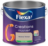 Flexa - Creations Muurverf Extra Mat - Neutral Tempo - Kleur van het jaar 2026 - Mengverf - 2.5 L