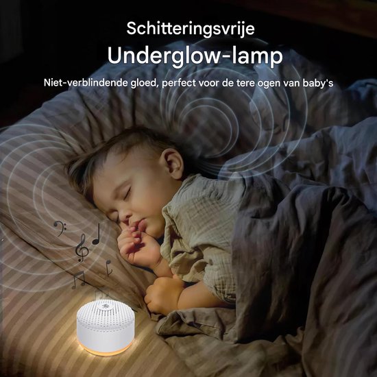 Gsedaox-White Noise Machine -Witte ruis - Slaaphulp -Volwassenen en Baby -24 Rustgevende Geluiden-Wit — afbeelding 4