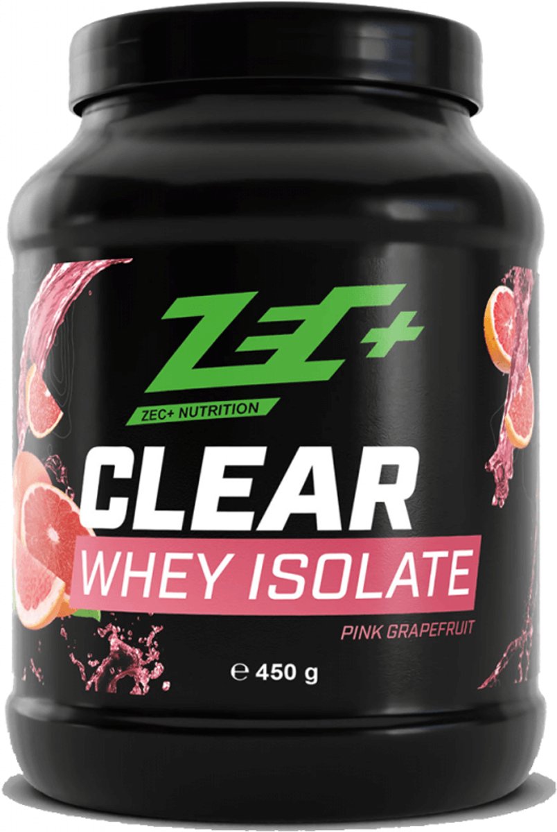 Zec+ Clear Whey Isolate (450g) Pink Grapefruit - Eiwitten - Helder eiwit