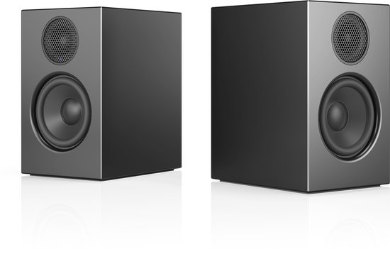 Audio Pro A28 W Smart Multiroom Actieve Boekenplank Luidsprekers - Audio Pro Multiroom (Linkplay) - Ruimtecorrectie - 2x75W Speakers - Zwart van Merkloos — afbeelding 2
