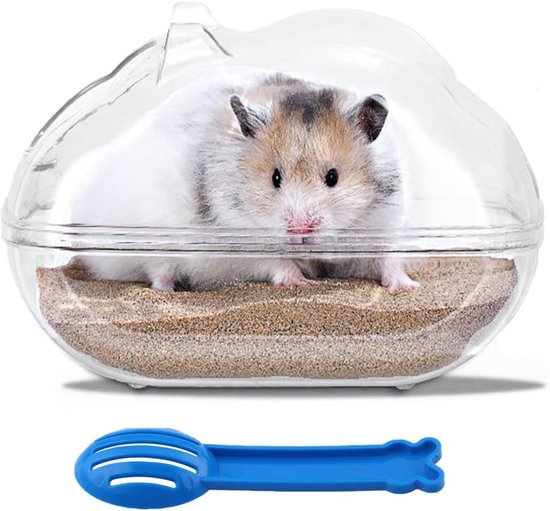 Hamster Zand Bad Kleine Ronde Huisdier Zandbak Transparant Acryl Zand Badkamer voor Hamsters Muizen Lemming Gerbils of Andere Kleine Huisdieren