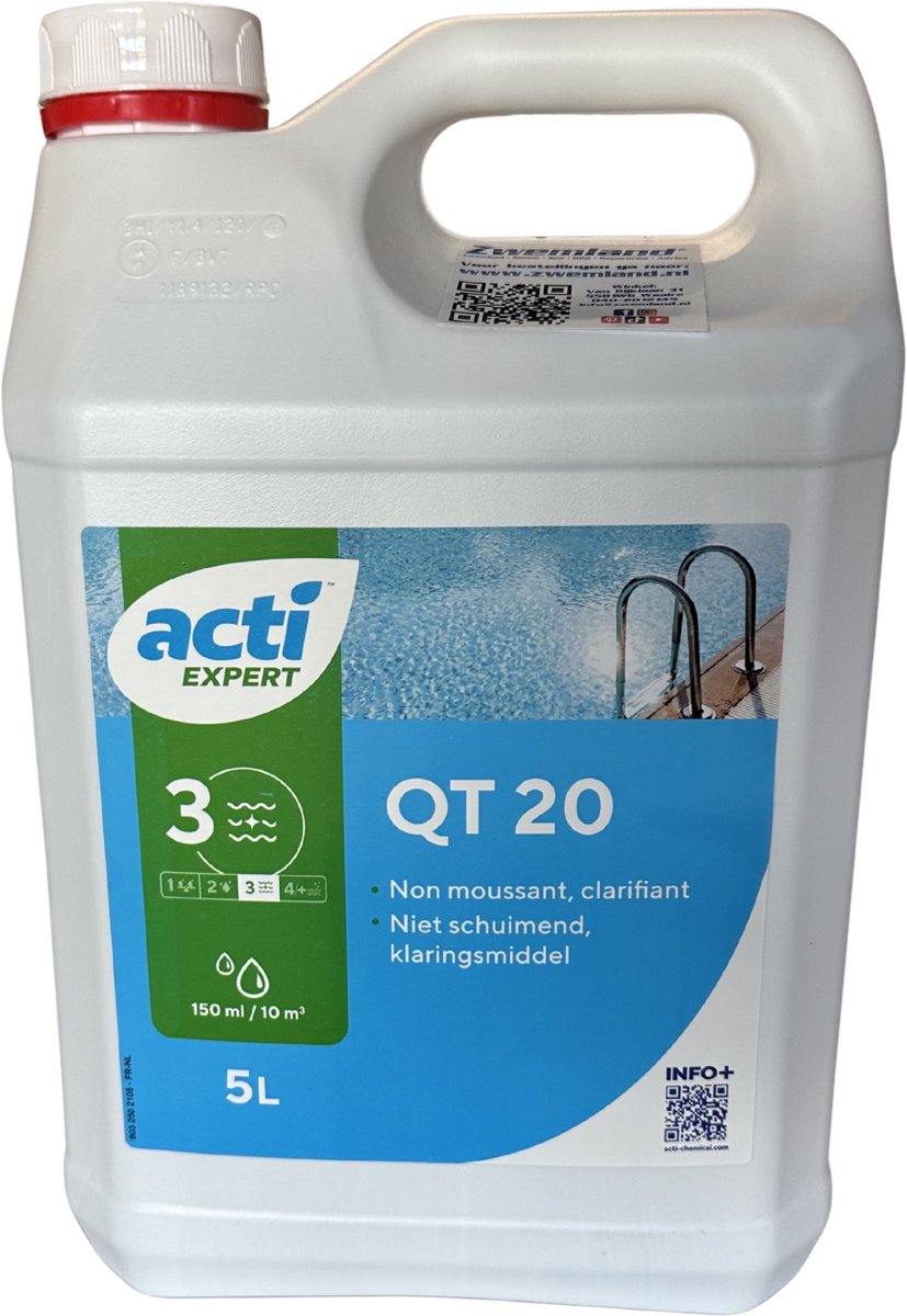 Acti algenbestrijding 5L - Anti Alg Zwembad - Algen Zwembad - Anti Groen Zwembad - Algenbestrijding - Algen Zwembad - Anti Groen Zwembad