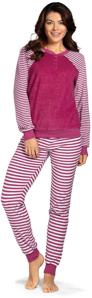 Comtessa Bessenrode badstoffen pyjama Comtessa - Rood - Maat - 46