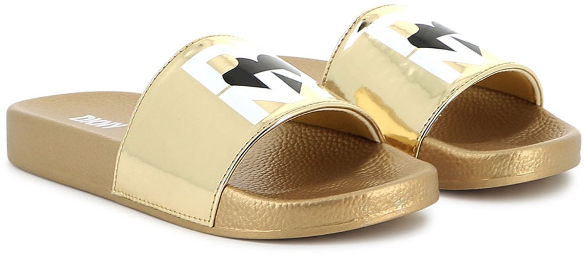 Dkny D62093 Slippers Goud EU 37 Meisjes