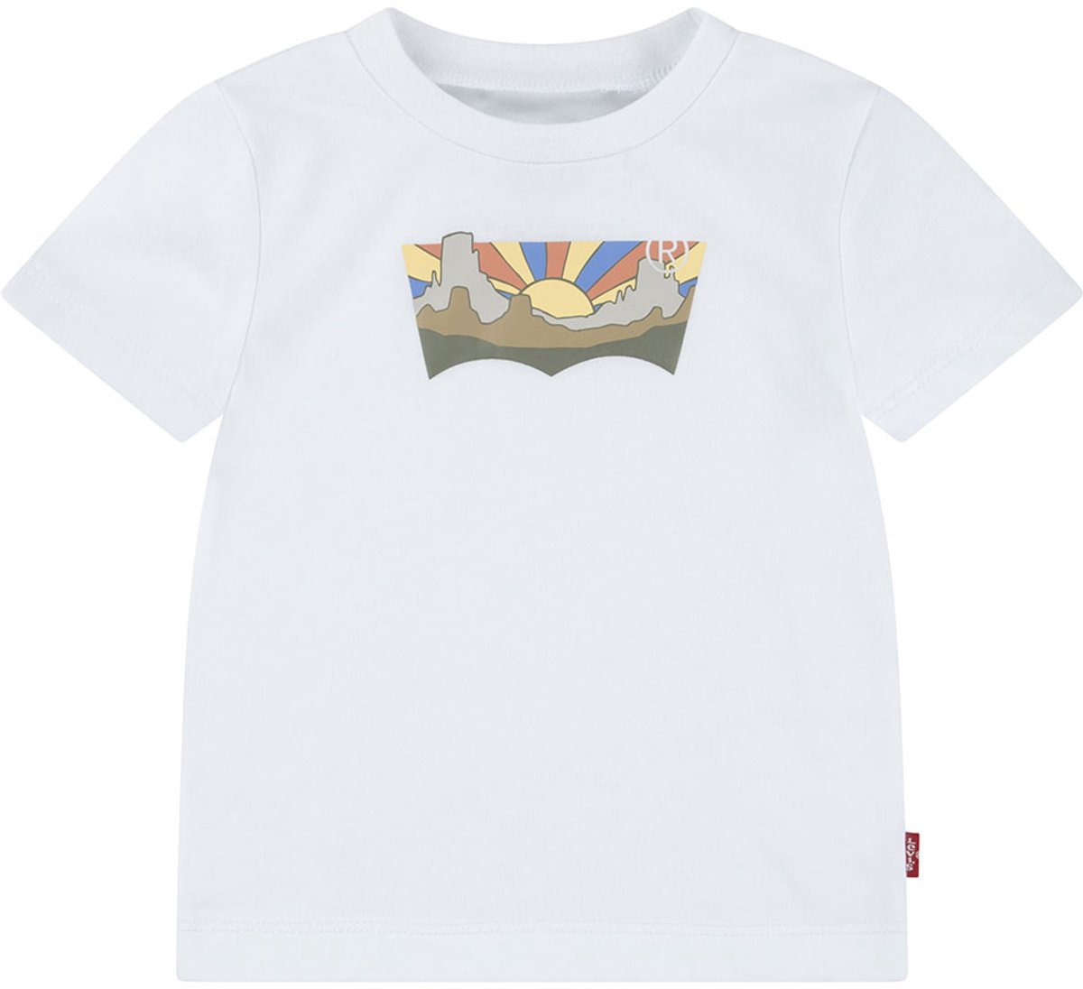 Levi´s ® Kids Seasonal Batwing T-shirt Met Korte Mouwen 36 Months Jongen Wit
