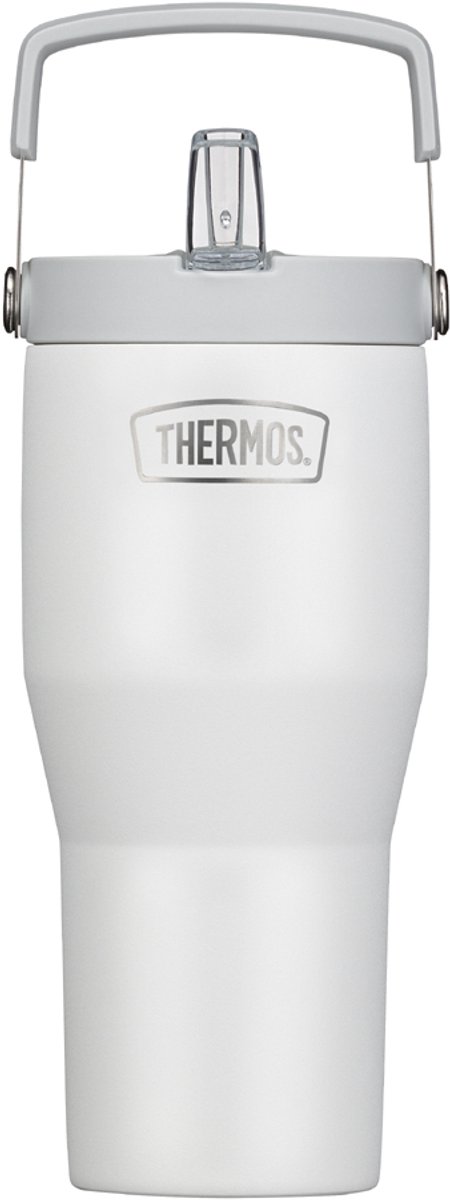 THERMOS isoleerdrinkbeker met rietje 0,85L wit