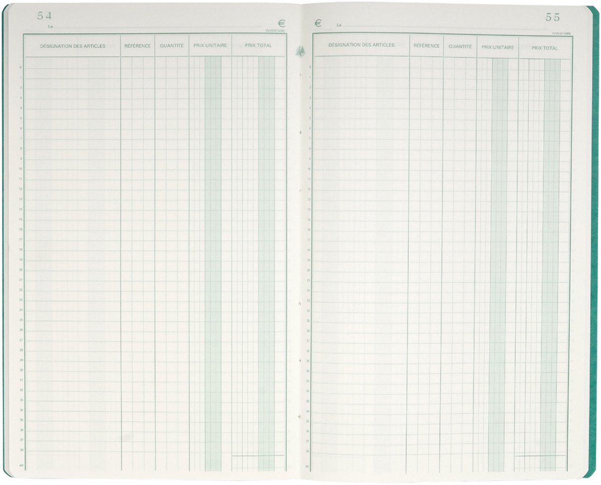 Exacompta inventarisboek, gebonden, 80 pagina's