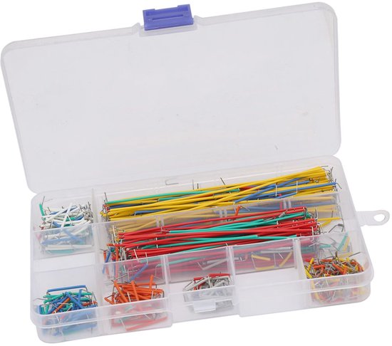 560pcs Breadboard Jumper Wire Kit, Hook Up Wire Pre Cut Breadboard 14 ...