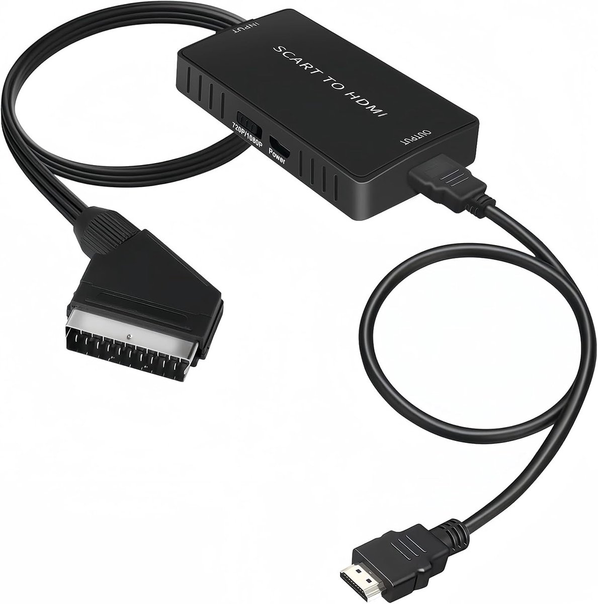 SCART naar HDMI Converter met 720P/1080P Schakelaar voor TV, Monitor en Projector