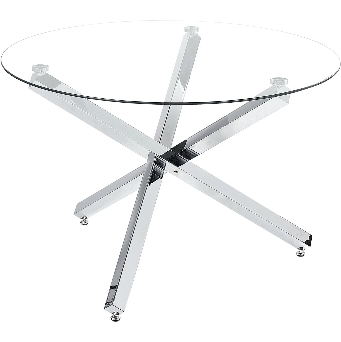 BUTLER - Eettafel - Zilver - Staal