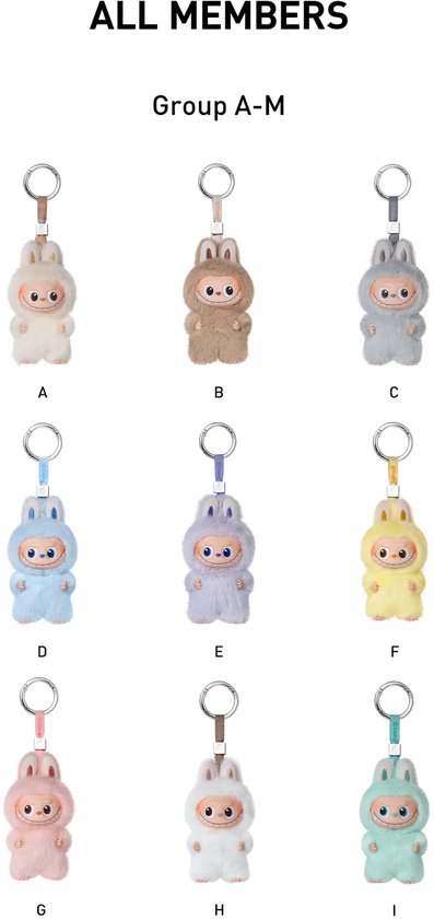 Pop Mart Labubu Pin For Love Series - 100% Origineel - Letters A-M