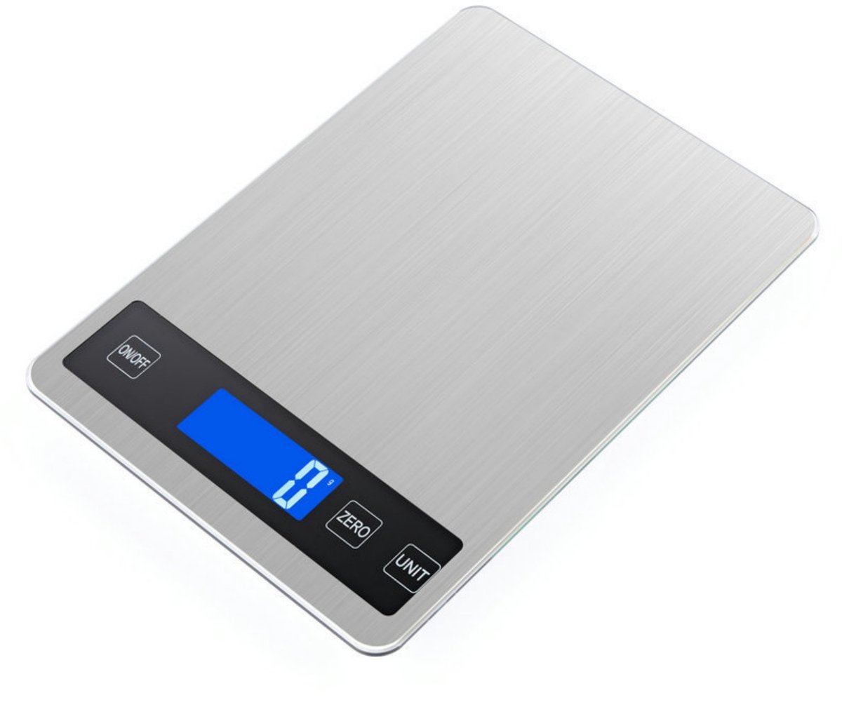 TOVBMUP Keukenweegschaal - Elektronische keukenweegschaal - Huishoudelijke weegschaal - Maximaal weegvermogen 15 kg - Nauwkeurigheid tot 1 gram - Werkt op batterijen