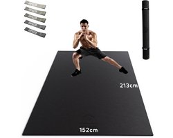 Grote Antislip Fitnessmat – Dikke Gym Mat voor Yoga, Pilates, Aerobics en HIIT – Duurzaam en Waterdicht