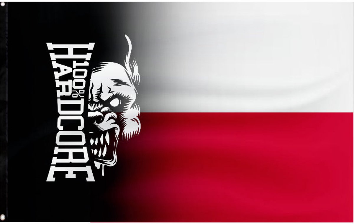 100% Hardcore Vlag Polen