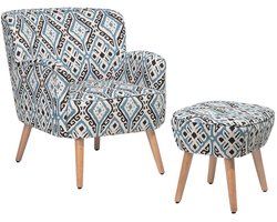 TUMBA - Fauteuil - Donkergrijs - Polyester
