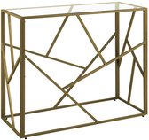 ORLAND - Consoletafel - Goud - Glas