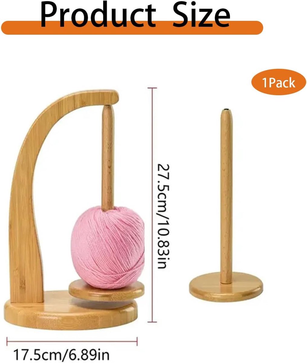 PRITOK Wolroller, rolhouder, houten garenhouder, wol, wolwikkelaar