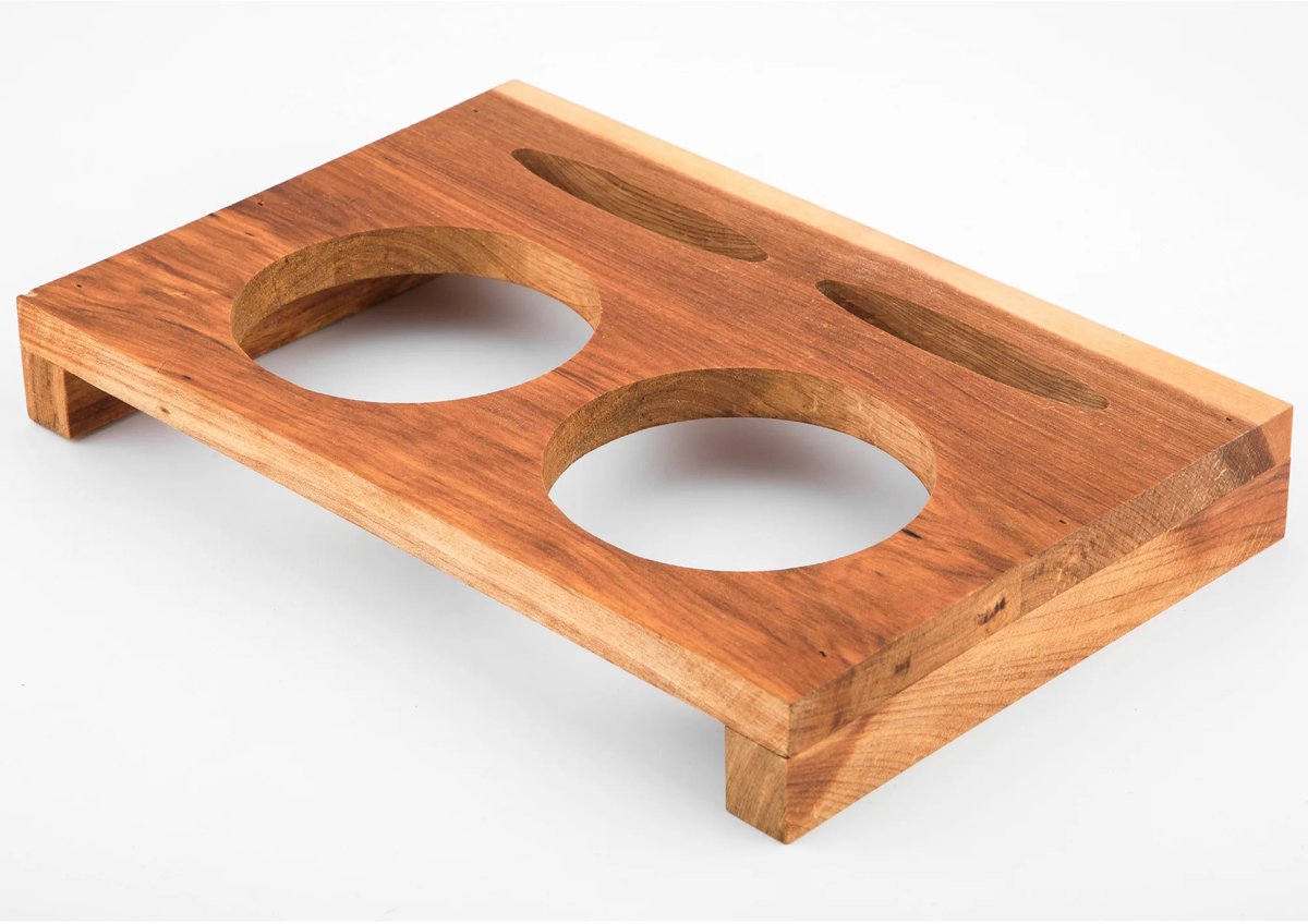 CS Kochsysteme XANTEN houten dienblad voor 2 minipotjes