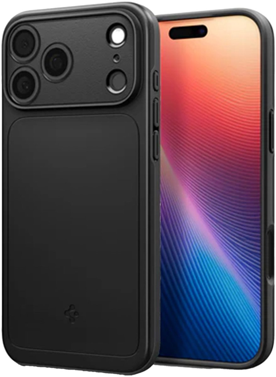 Spigen Thin Fit Mag backcover geschikt voor iPhone 17 Pro Max – Zwart – MagSafe compatibel