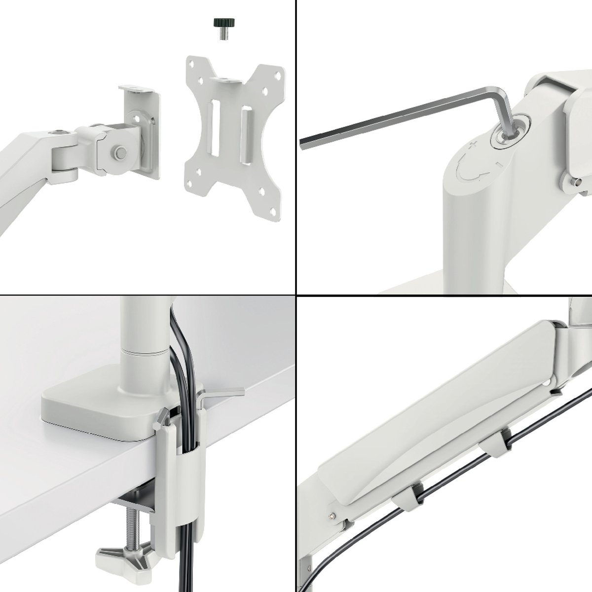 Leitz Ergo Ruimtebesparende Enkele Monitor arm - Tot 9kg - Monitor Beugel 17-32 inch thumbnail 4