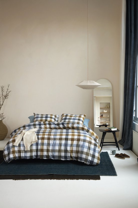 Beddinghouse Sem dekbedovertrek - Eenpersoons - 140 x 200/220 cm - Blauw van Beddinghouse — afbeelding 5