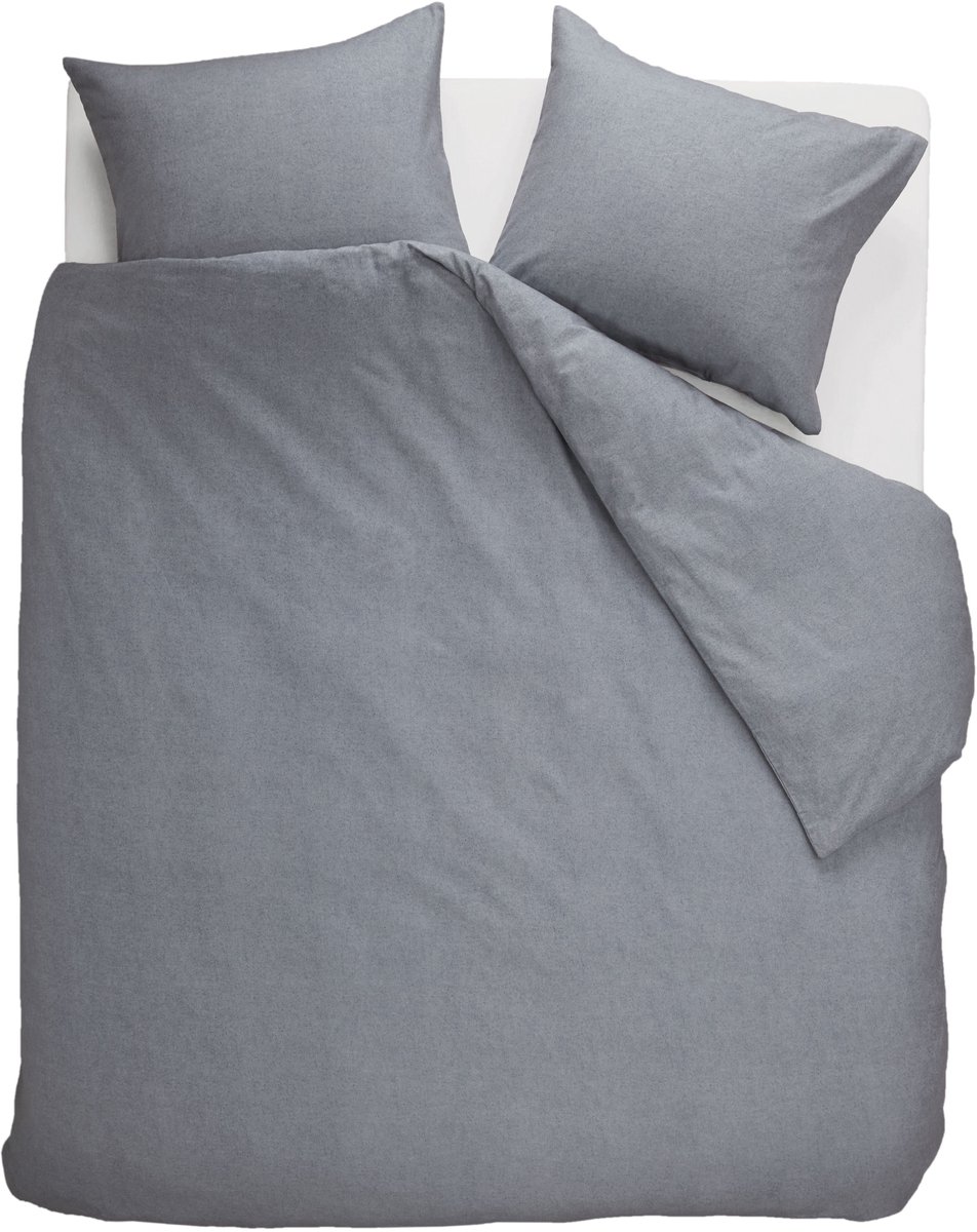 Beddinghouse frost dekbedovertrek - Tweepersoons - 200 x 200/220 cm - Blauwgrijs
