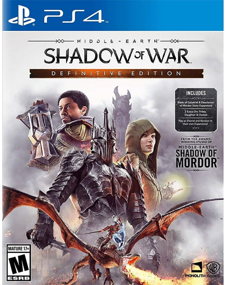 Playstation Games Middle-earth: Shadow Of War Definitive Edition Import Goud