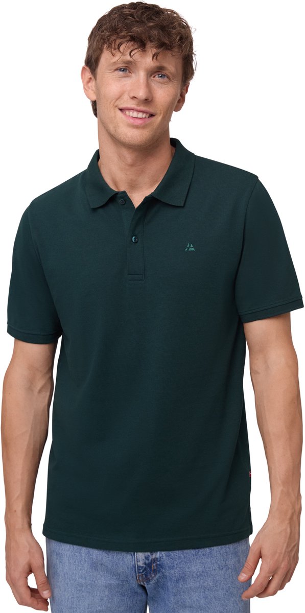 DANISH ENDURANCE Classic Fit Poloshirt Heren - biologisch katoen - Korte mouw - Groen - Maat XXL