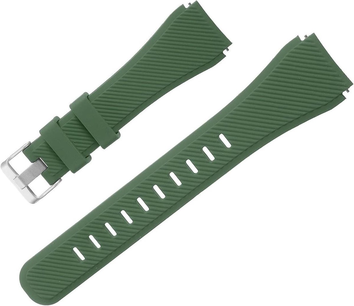 Allecto plus - Vervangende Waterdichte Siliconen Horlogeband voor Heren - Zwarte Siliconen Armband met Snelsluiting - Reservebandjes voor Smartwatch - Duurzaam en Comfortabel - Universele Maat