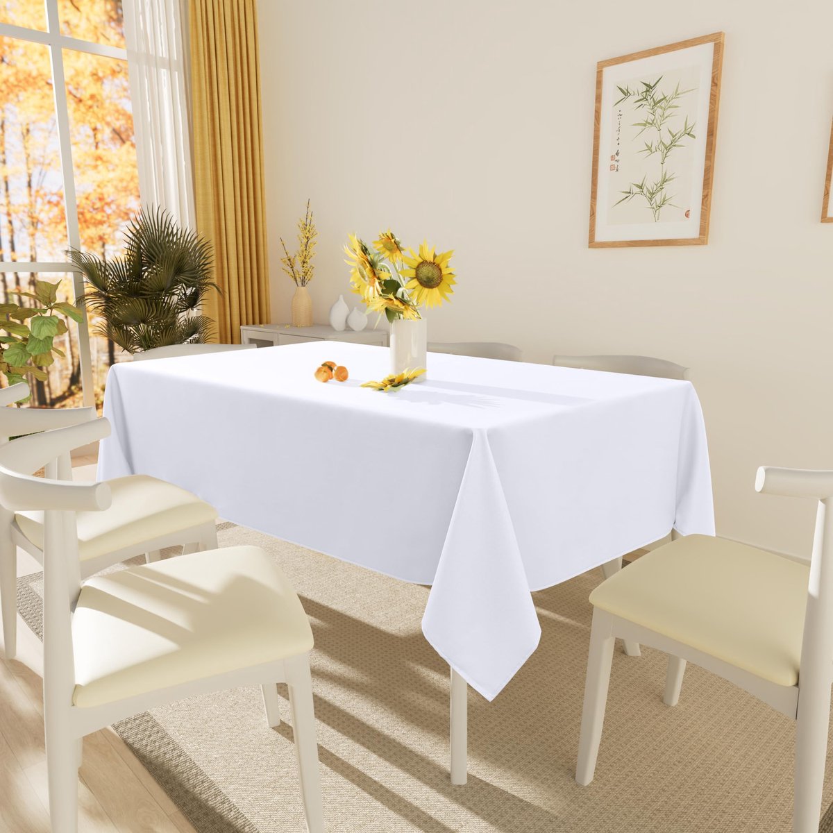 Ibenzoa® Waterafstotend tafelkleed met lotuseffect voor binnen en buiten gebruik