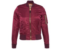 Schott x American College Bomberjack Bordeaux maat S Vrouwen