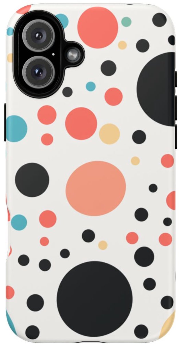 Vrolijk Stippenpatroon in Kleurrijk Design – Telefoonhoesje Geschikt voor iPhone 16 Plus