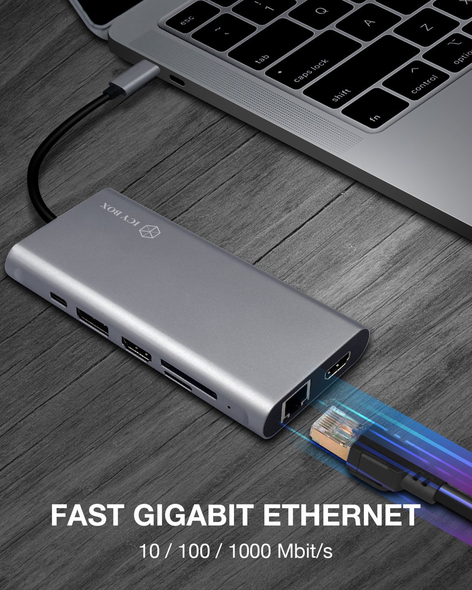 ICY BOX IB-DK4050-CPD USB-C 12-in-1 PD 100W DockingStation thumbnail 3