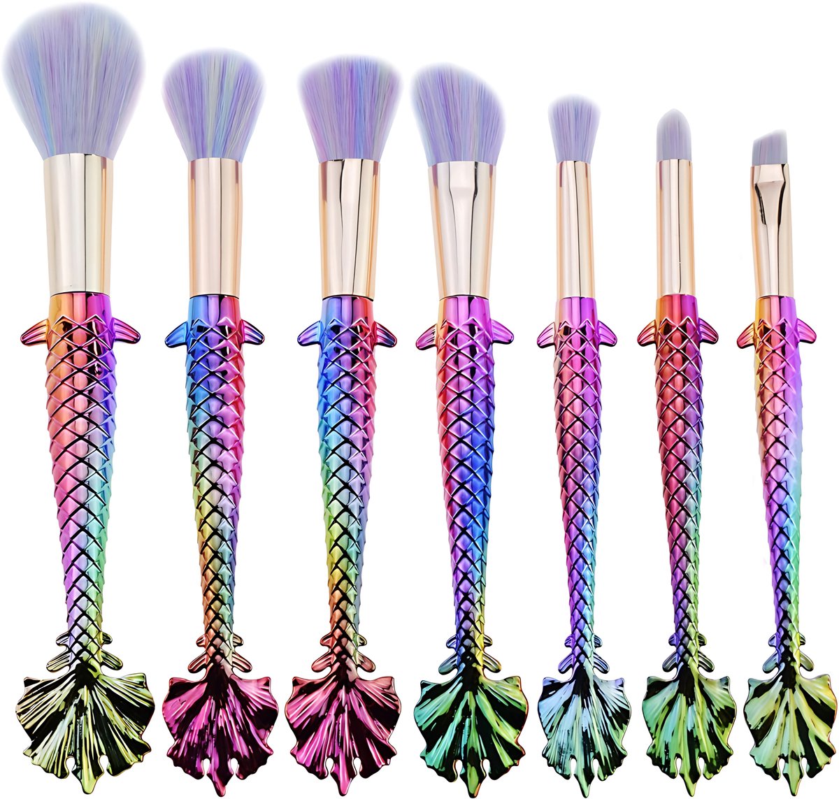 Make Up Kwasten Set - 7 stuks - Meermin - Met Koffer - Cosmetica - Cadeau Idee
