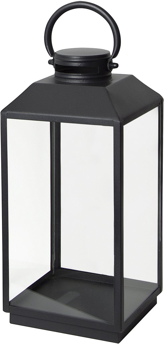 KS Verlichting Newport Windlicht Zwart Medium