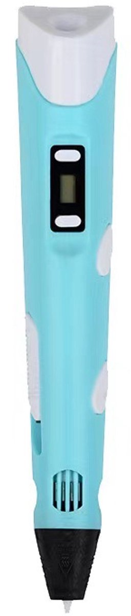Blauwe 3D-penhouder (3 meter, 3 kleuren) Nieuwe 3D-pen voor 3D-printen Kinderpennen (1,75 mm -filament) voor doe-het-zelftekeningen, verjaardags-