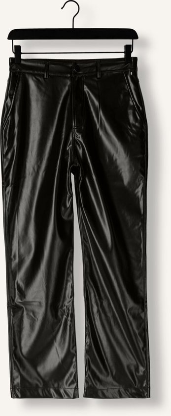 Pantalons Simple Jer-poly-pu-23-1 Femme - Zwart - Taille M