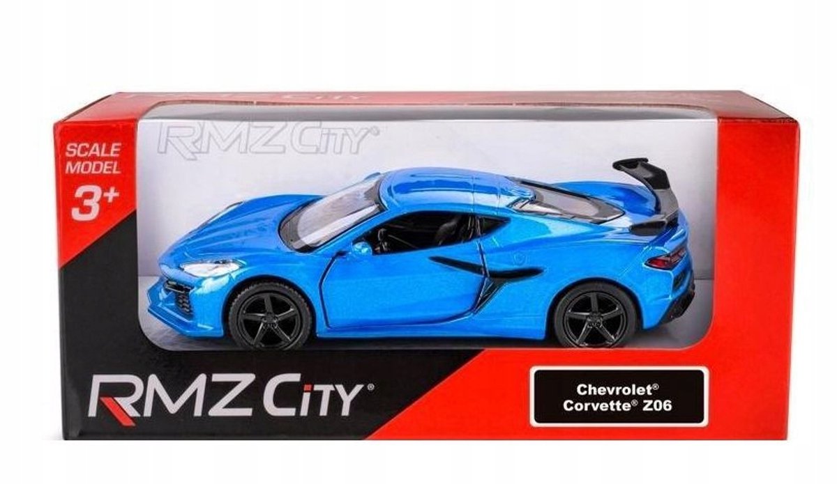 RMZ Chevrolet Corvette Z06 2023 Blauw Speelgoedauto
