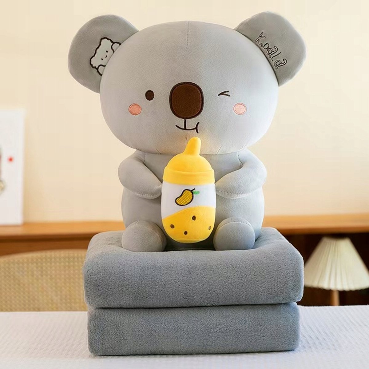 Koala Knuffel met Dekentje 3-in-1 - Zacht en Decoratief