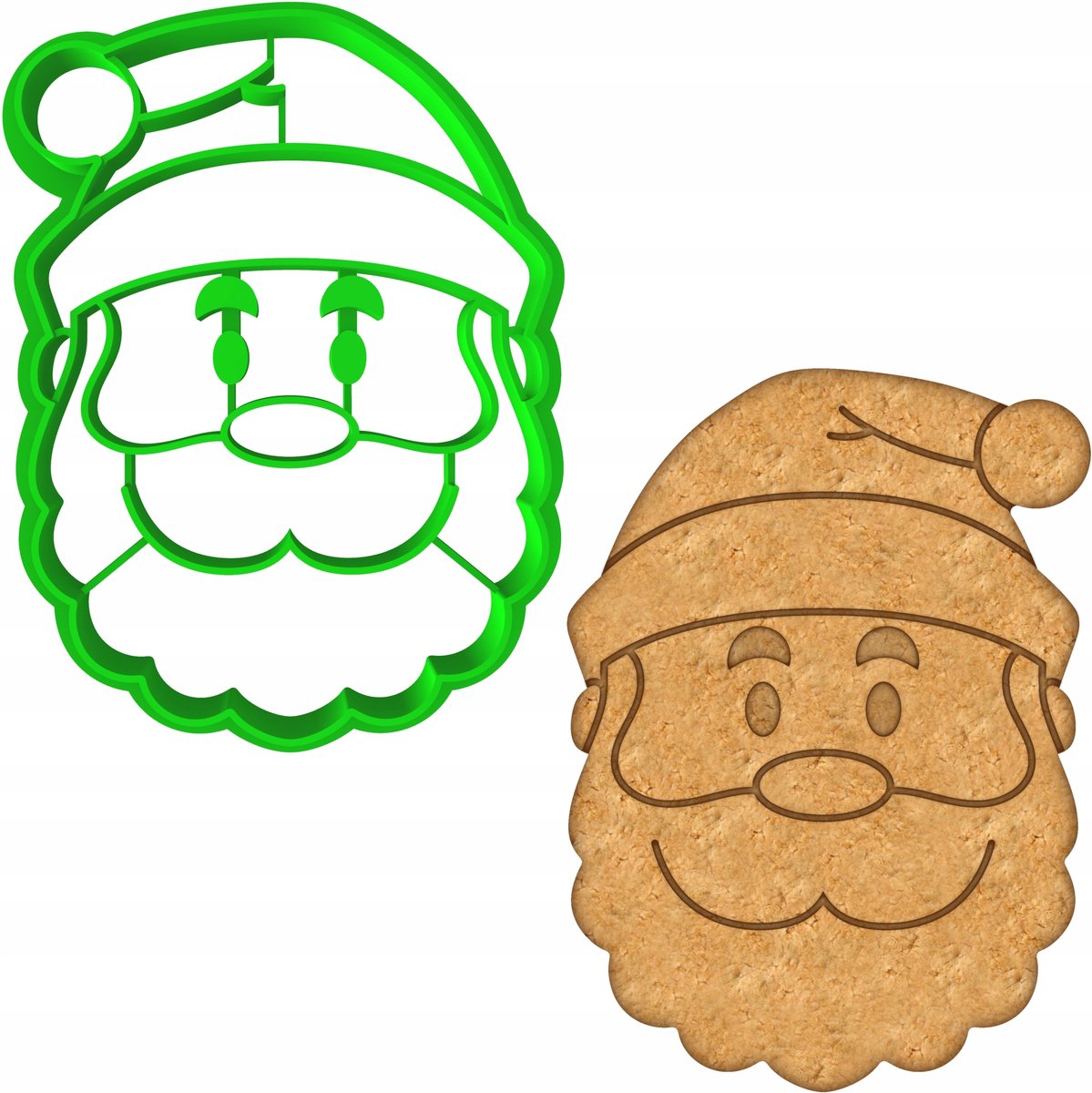 Kerstkoekjesvorm Sinterklaas 8cm - Bakvorm voor Koekjes & Pepernoten