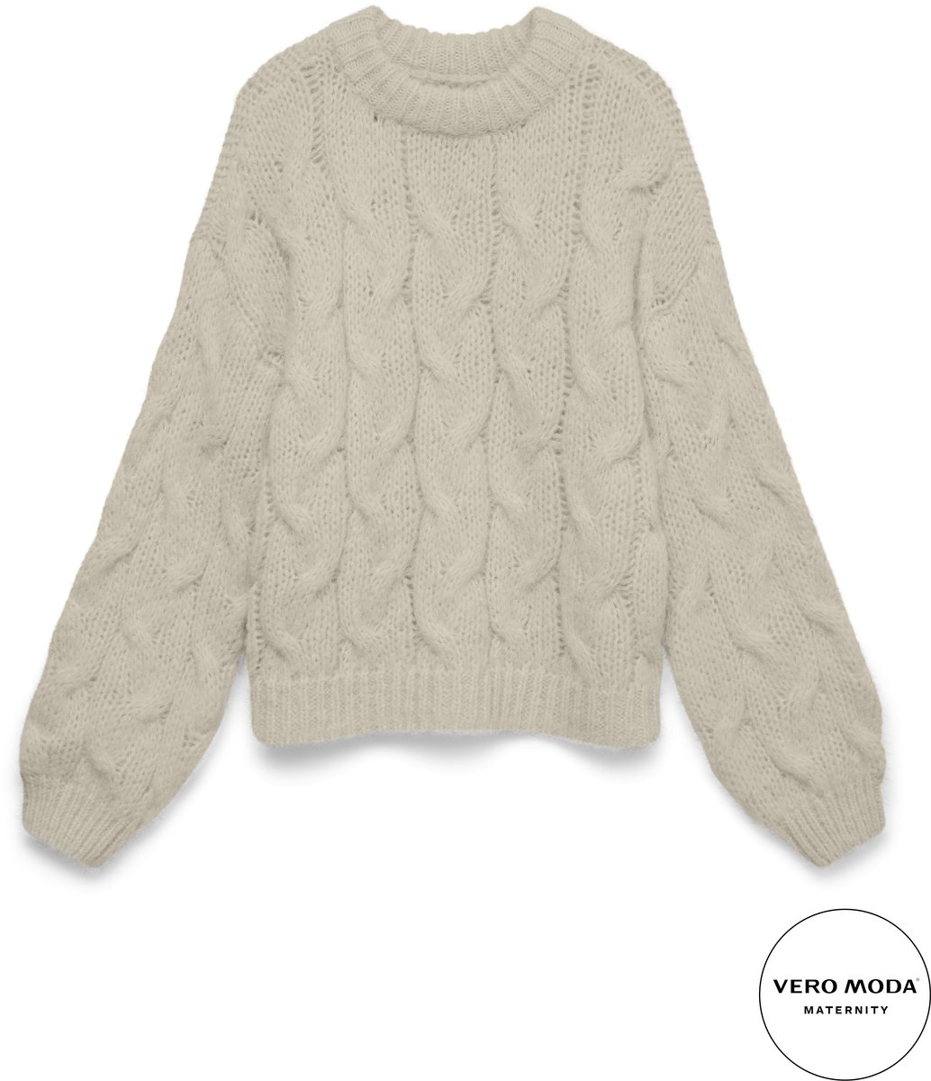 VERO MODA MATERNITY - VMMAYBE LS HIGH NECK CABLE PULLOVER - Dames - Gebreide truien