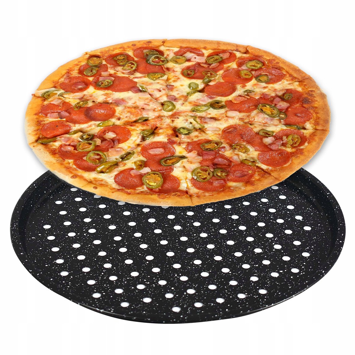 Geperforeerde Pizzavorm 33cm - Anti-aanbak & Gelijkmatig Bakken