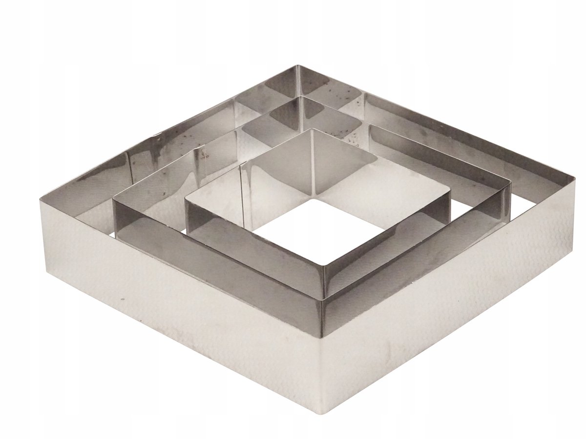 Brunbeste Tartvorm 10x10cm - Verstelbaar RVS