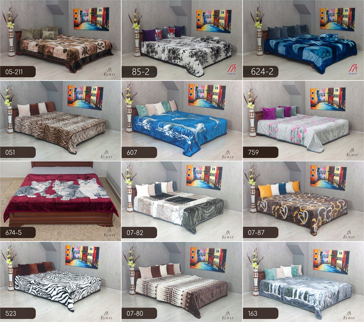 Elway Deken Plaid 160x210cm - Dik en warm acryl
