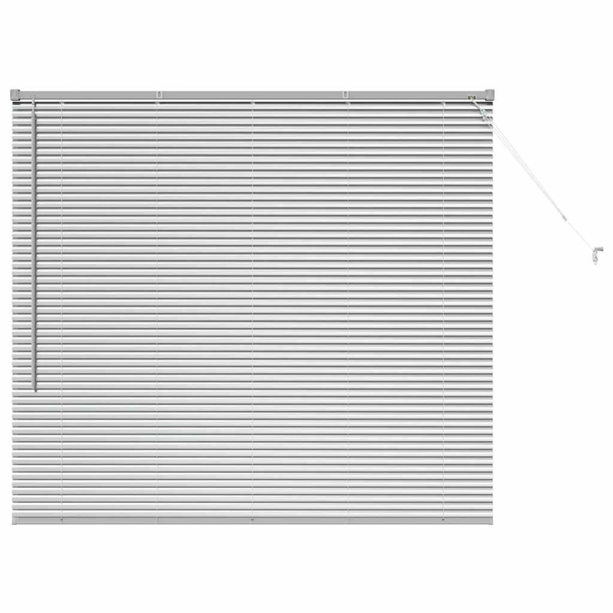 vidaXL - Venetiaanse - jaloezie - zilver - 130 - x - 145 - cm - 25 - mm - Aluminium