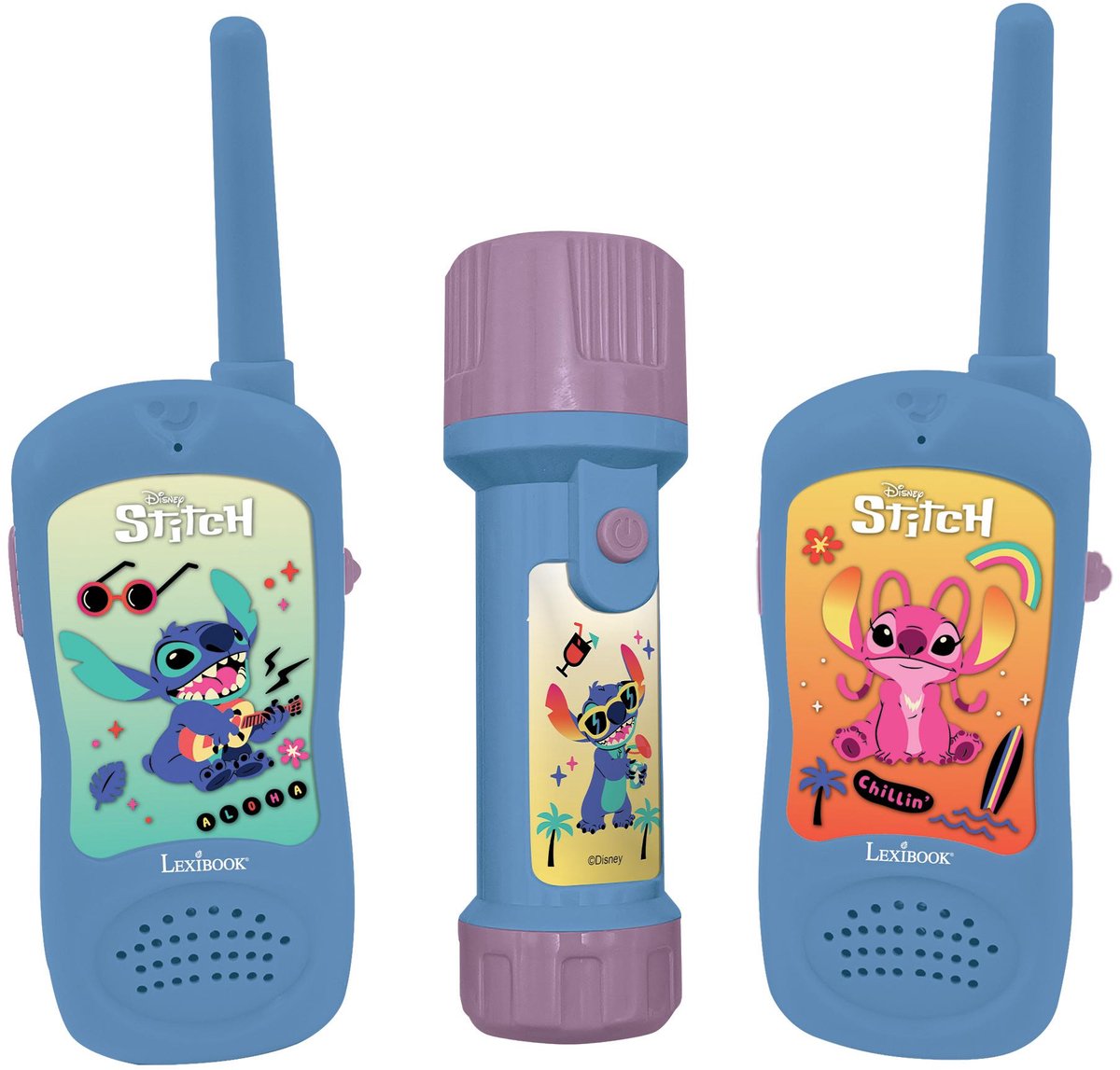 de Stitch avontuur set met walkies talkies en torchlight/kompas