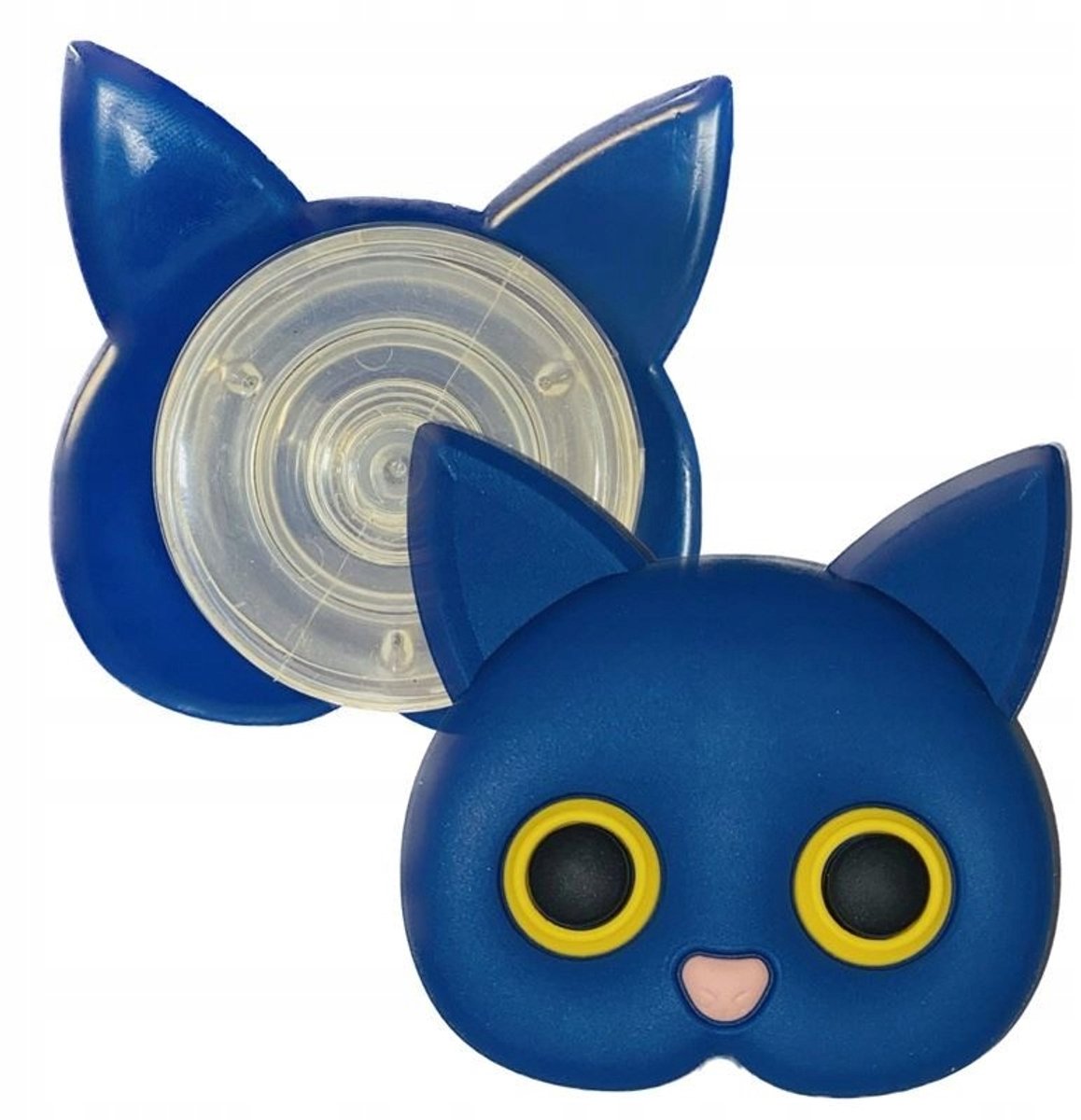 3D Katten Telefoonhouder Vingerstandaard Blauw Zelfklevend