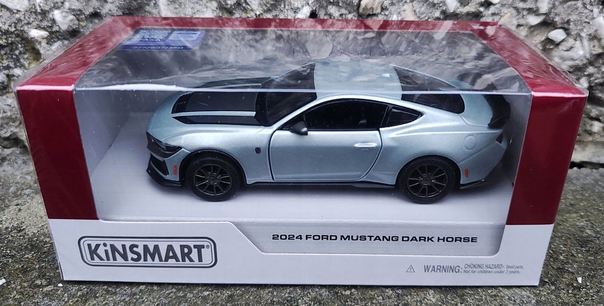 Kinsmart 1:38 Ford Mustang Dark Horse 2024 Modelauto - Grijs