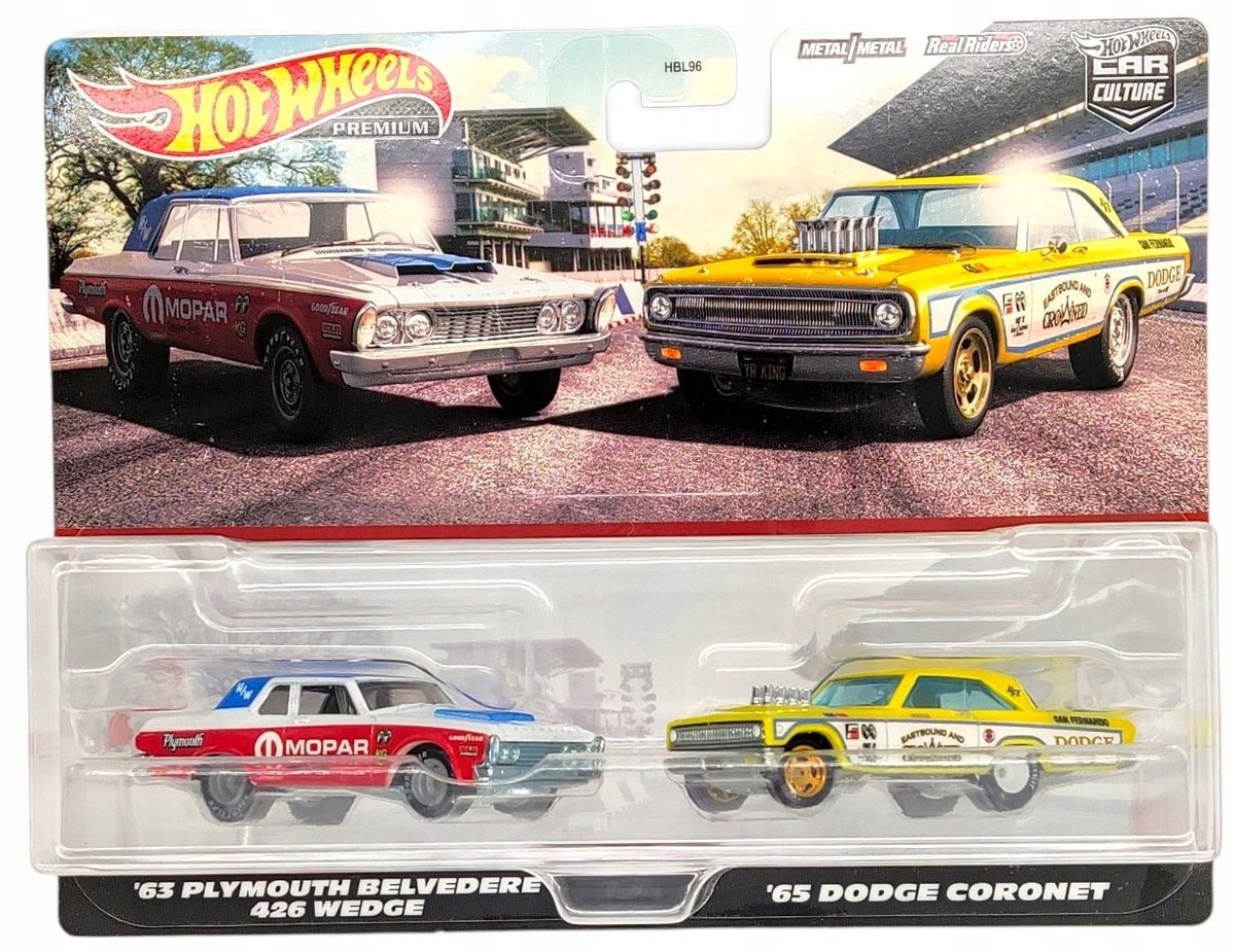 Set van 2 Metalen Mini Auto's - Klassieke Sportwagens 1:64